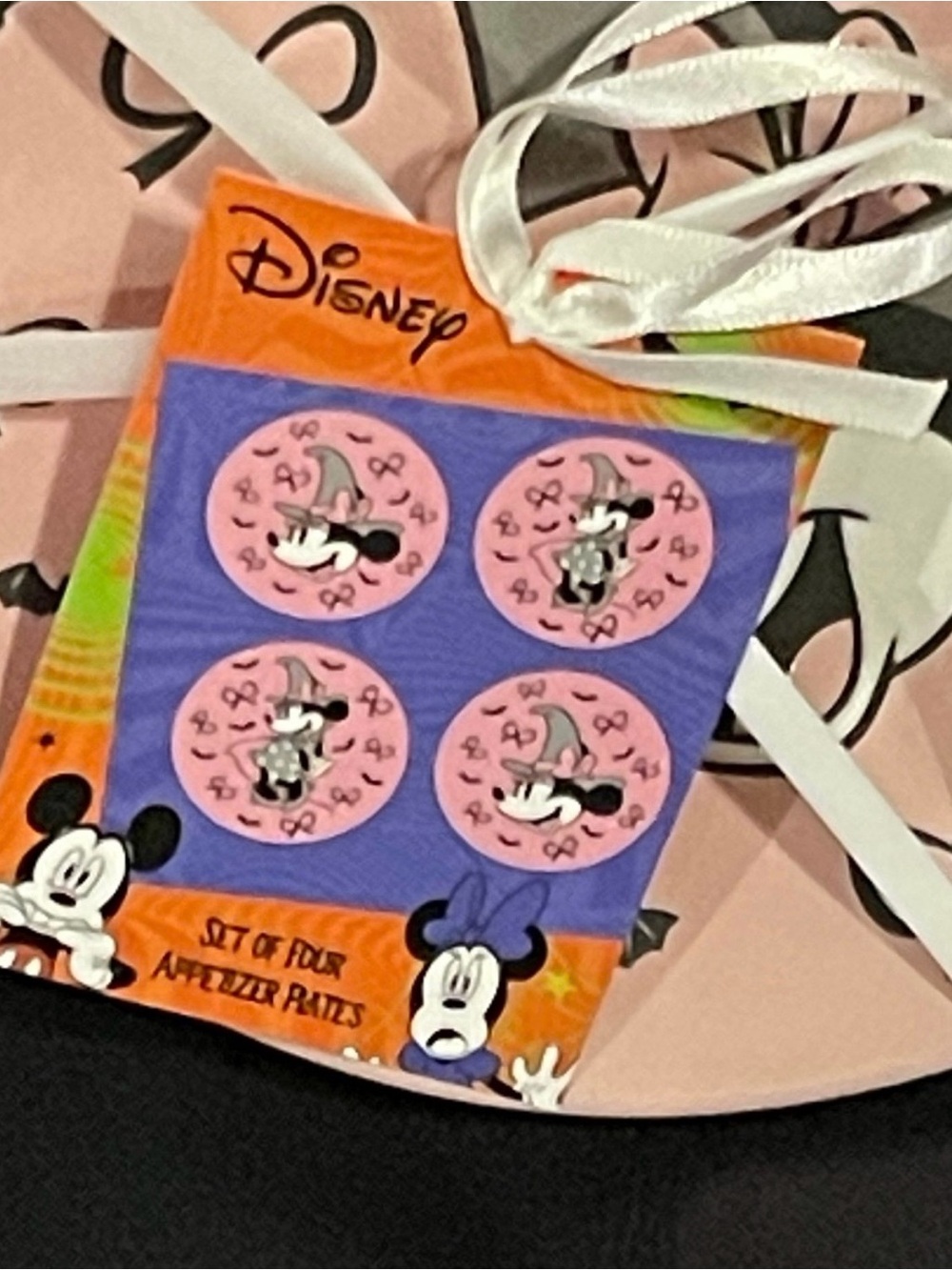 Halloween Disney Minnie Appetizer Plates, Set of 4 - Picture 2 of 4